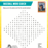 Baseball Word Search